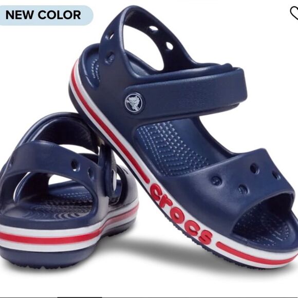 Crocs  Bayaband Clog Sandals Blue Size 3 - Picture 1 of 8